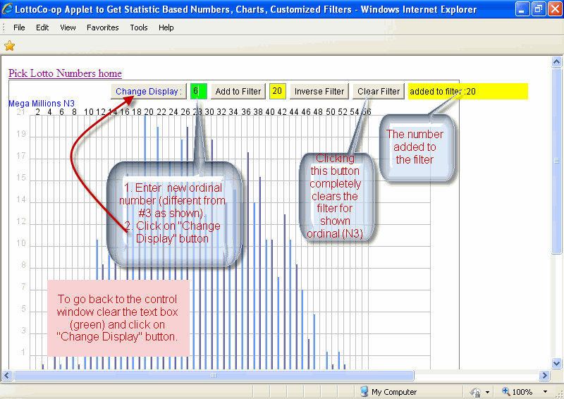 Chart Window Select Number