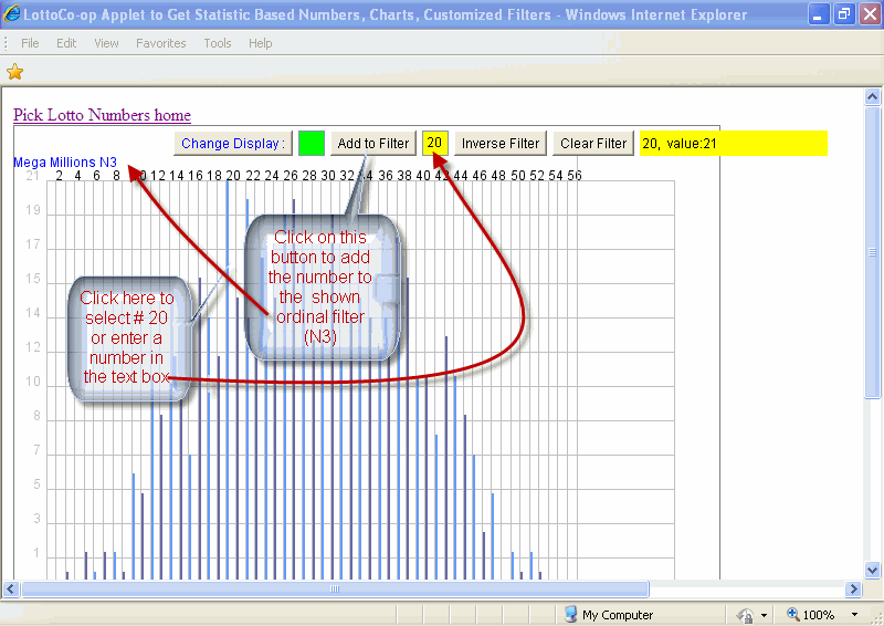 Chart Window Select Number